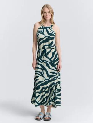 TOM TAILOR Sommerkleid Neckholder Maxi-Kleid Neckholder