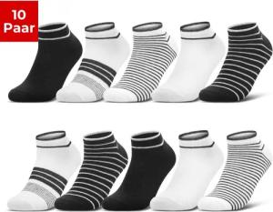 sockenkauf24 Sneakersocken 10 Paar Damen Sneaker
