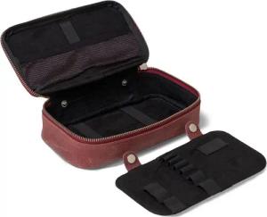 Jahn-Tasche Pencilbag Großes Doppel-Federmäppchen XXL, Leder,