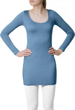 Caspar Langarmshirt MUSE SRT012 langes Damen