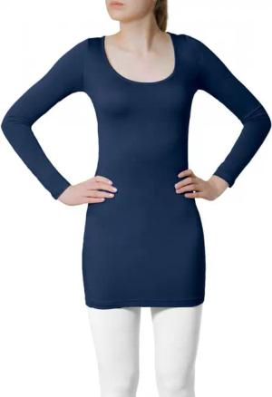 Caspar Langarmshirt MUSE SRT012 langes Damen