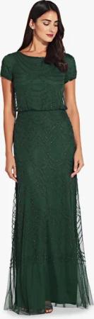 Adrianna Papell Abendkleid Blouson Beaded Long