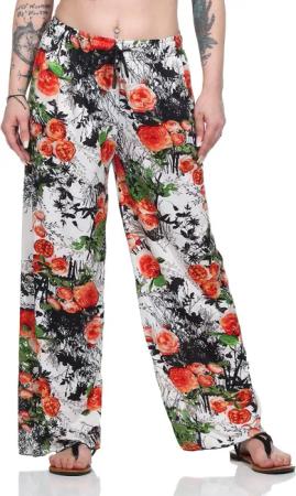 Aurela Damenmode Strandhose Leichte Sommerhose mit