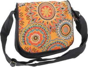 Guru-Shop Schultertasche Schultertasche aus Nepal, bestickte