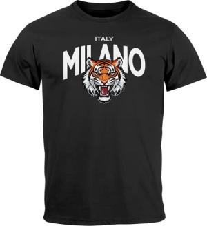 Neverless Print-Shirt Herren T-Shirt Tiger Frontprint