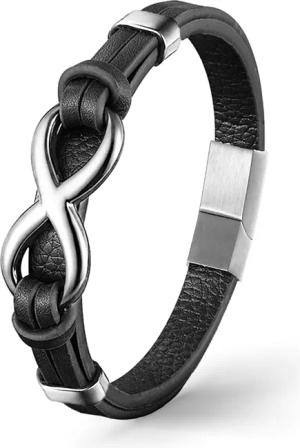 UNIQAL.de Lederarmband Unendlichkeit Leder Armband "INFINITY"