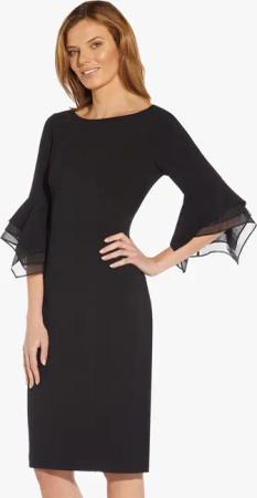 Adrianna Papell Cocktailkleid Knit Crepe Tiered