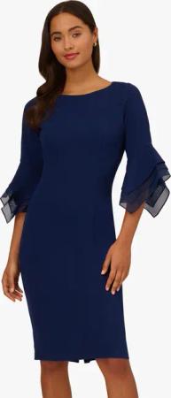 Adrianna Papell Cocktailkleid Knit Crepe Tiered