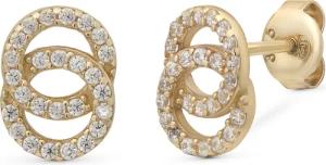 Suzan Gold Paar Ohrstecker Infinity Stecker,