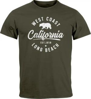 Neverless Print-Shirt Herren T-Shirt Print California