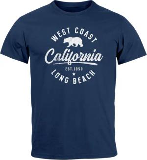 Neverless Print-Shirt Herren T-Shirt Print California