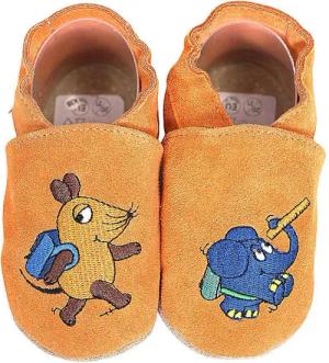 HOBEA-Germany Kitaschuhe Maus mit Elefant Schule