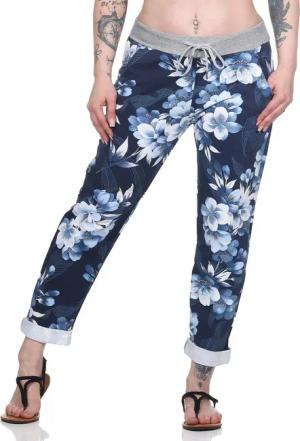 Aurela Damenmode Jogginghose Sommerhose leichte Schlupfhose