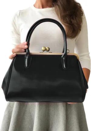 Taschenkinder Handtasche Henkeltasche Vintage Ledertasche "Sophie"