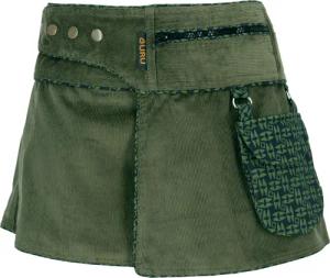 Guru-Shop Minirock Wickelrock, Cord Minirock, Cacheur,