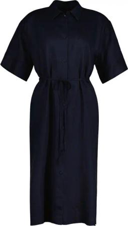 Gant Midikleid Leinen-Hemdblusenkleid