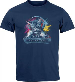 Neverless Print-Shirt Herren T-Shirt Techno DJ
