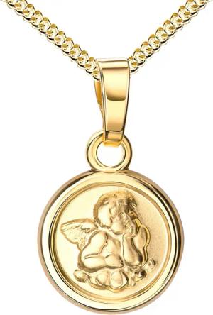 JEVELION Engelanhänger Schutzengel Anhänger 333 Gold