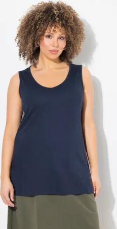 Ulla Popken T-Shirt Top Rippjersey Slim