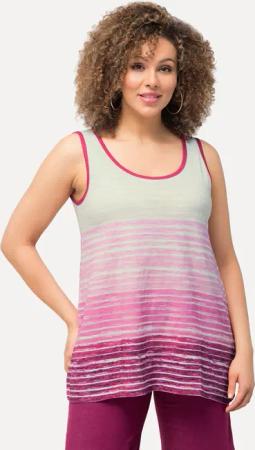 Ulla Popken Longtop Top Streifen-Verlauf A-Linie