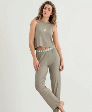 fashionshowcase Pyjama Damen Hausanzug 2-teiliges Schlafanzug