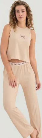 fashionshowcase Pyjama Damen Hausanzug 2-teiliges Schlafanzug