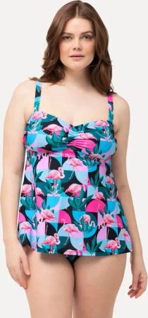 Ulla Popken Tankini Tankini Flamingos Softcups