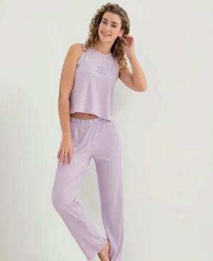 fashionshowcase Pyjama Damen Hausanzug 2-teiliges Schlafanzug