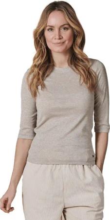 Zhrill T-Shirt T-Shirt ZHANYON Beige (0-tlg)