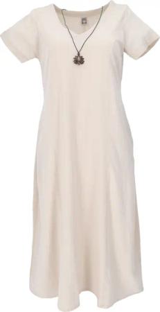 Guru-Shop Midikleid Weiches bequemes Baumwollkleid, Sommerkleid