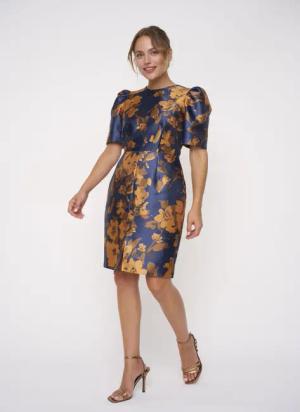 Kleo Cocktailkleid (1-tlg) edel schimmernder Twill