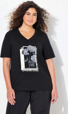 Ulla Popken T-Shirt T-Shirt Blüten Classic