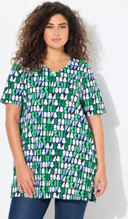 Ulla Popken T-Shirt T-Shirt Zahlen A-Linie