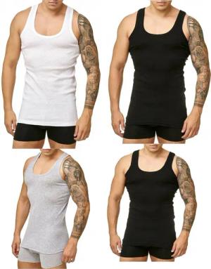 DDOnlineShop Unterhemd Herren 8 Stück Tank