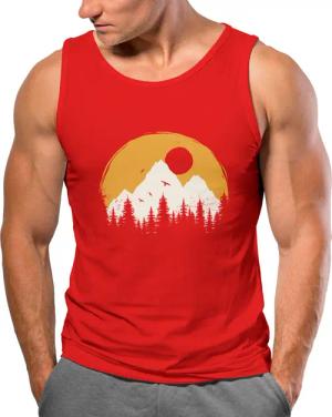 Neverless Tanktop Herren Tank-Top Outdoor Print