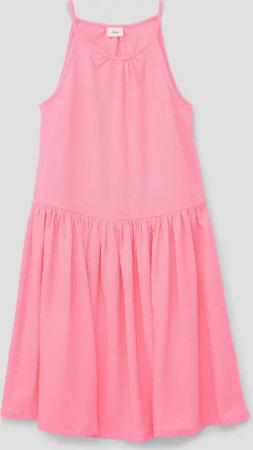 s.Oliver Minikleid Ärmelloses Kleid mit Raffung