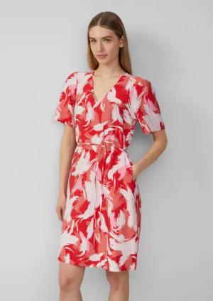s.Oliver Maxikleid Kurzes Kleid aus Viskosemix