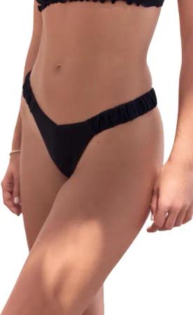 Next Bikini-Hose Tanga-Bikinihose mit Seitenraffung, hohes
