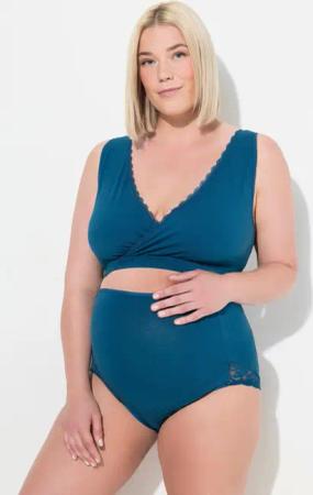 Ulla Popken Bustier Bellieva-Still-Bustier Spitzenkante Biobaumwolle