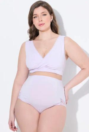 Ulla Popken Bustier Bellieva-Still-Bustier Spitzenkante Biobaumwolle