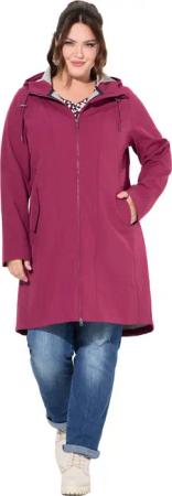 Ulla Popken Softshelljacke HYPRAR Softshell-Longjacke wasserabweisend