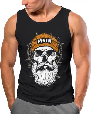 Neverless Tanktop Herren Tank-Top Printshirt Moin