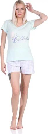 Moonline Schlafanzug Kurzer Damen Pyjama Schlafanzug