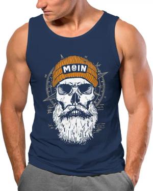 Neverless Tanktop Herren Tank-Top Printshirt Moin