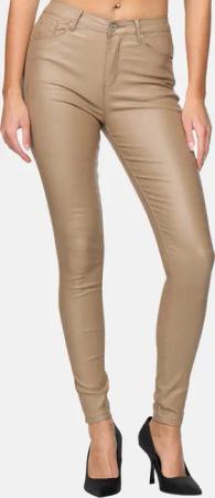 Elara Lederhose Elara Damen Hose Kunstleder