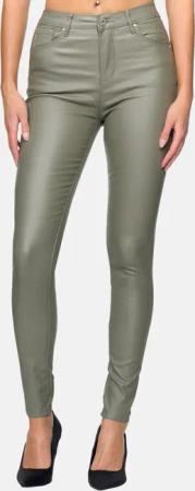 Elara Lederhose Elara Damen Hose Kunstleder