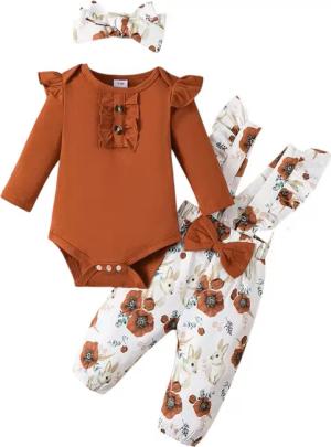Gluckids Strampler Baby Mädchen Kleidung Set