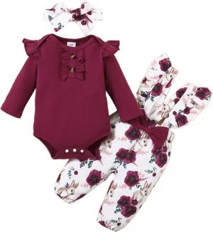 Gluckids Strampler Baby Mädchen Kleidung Set