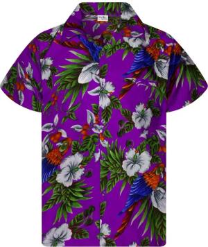 King Kameha Hawaiihemd Cherry Parrot Funky