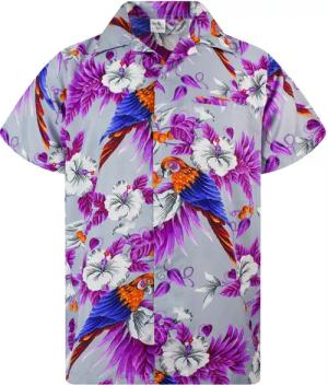 King Kameha Hawaiihemd Cherry Parrot Funky